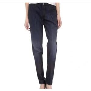 Robert Rodriguez RND Newsboy Dark Rhapsody Pleated Taper Leg Jeans - Size 28